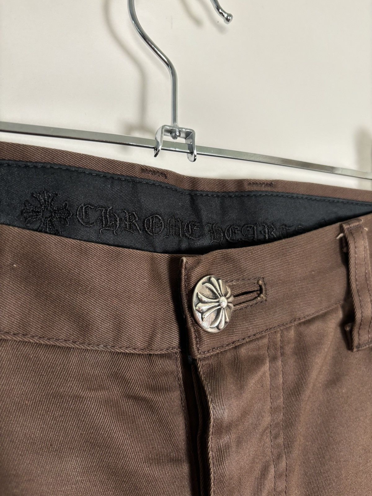 Chrome Hearts 🚭EVERYDAY CHROME🚭 BROWN CHINO SHORTS Size US 34 / EU 50 - 2 Thumbnail