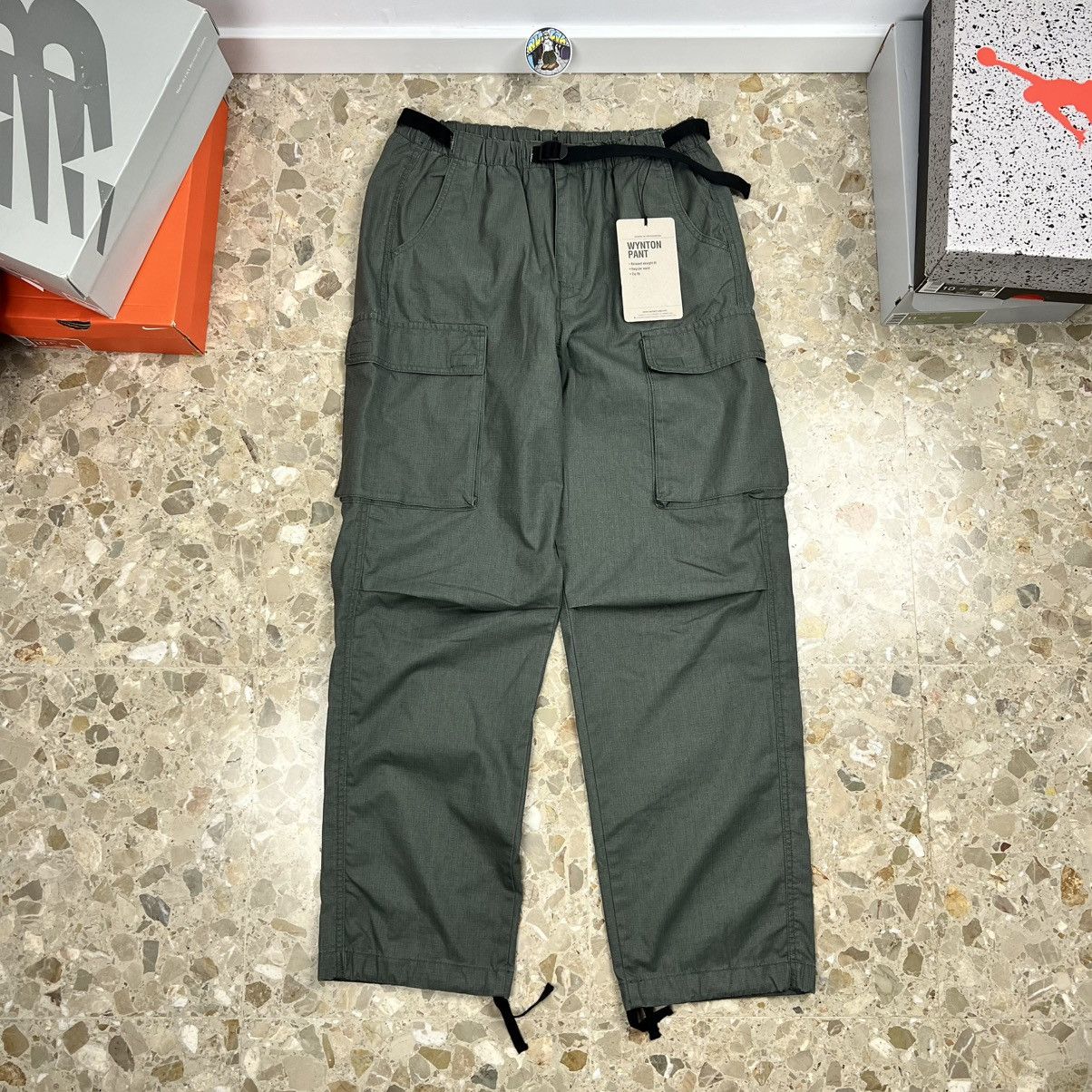 Carhartt Carhartt WIP Khaki Grey Washed Cargo Wynton Pants Supreme Size US 34 / EU 50 - 1 Thumbnail