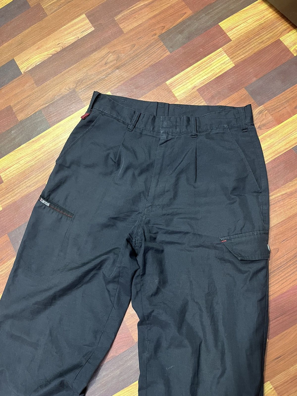 Kansai Yamamoto Kansai Uniform Cargo Pants Black Tactical Work Size US 30 / EU 46 - 2 Thumbnail