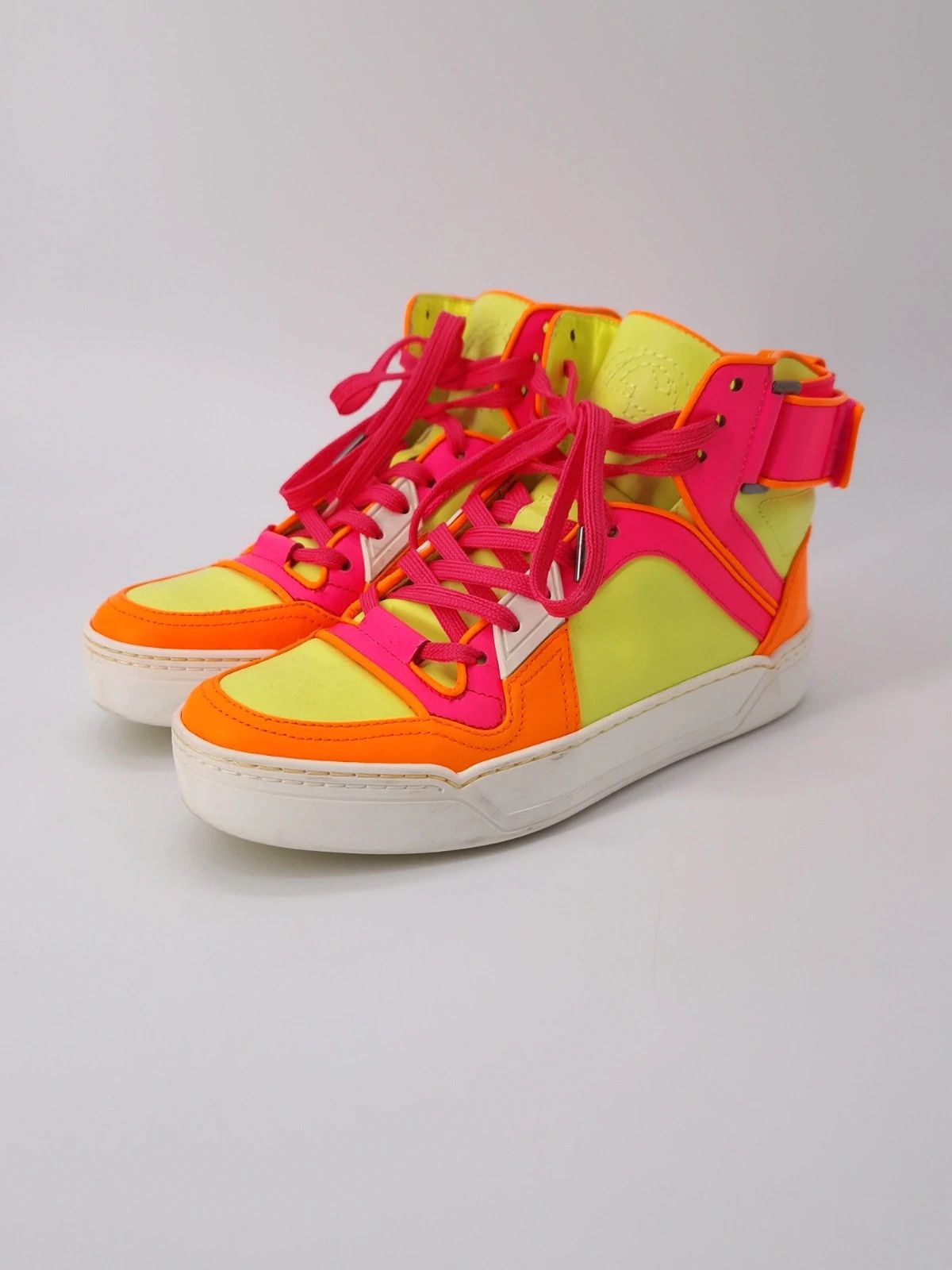 Gucci Gucci Neon Interlocking G Sneakers emo swag Size US 6 / IT 36 - 3 Thumbnail