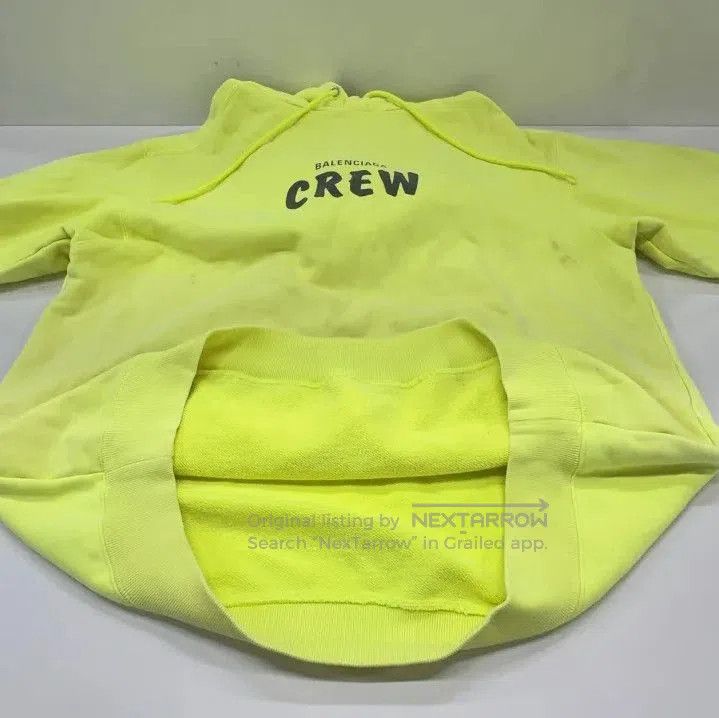 Balenciaga Balenciaga Crew Neon Yellow Hoodie. Size US S / EU 44-46 / 1 - 5 Thumbnail