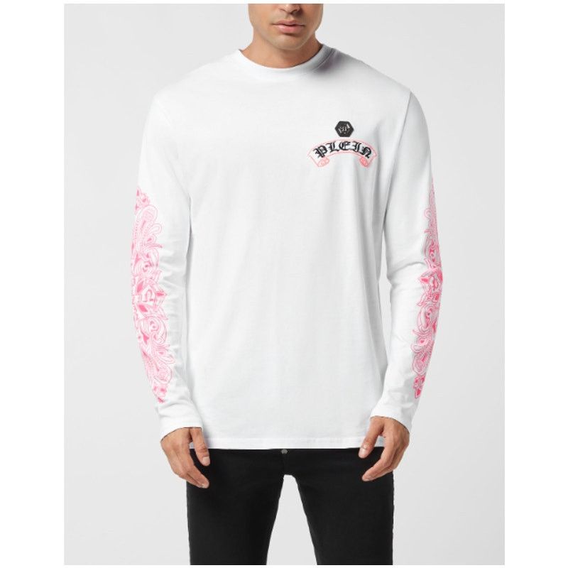 Philipp Plein Philipp Plein Fuxiafluo Chrome Crest Long Sleeve T-Shirt L Size US L / EU 52-54 / 3 - 1 Thumbnail
