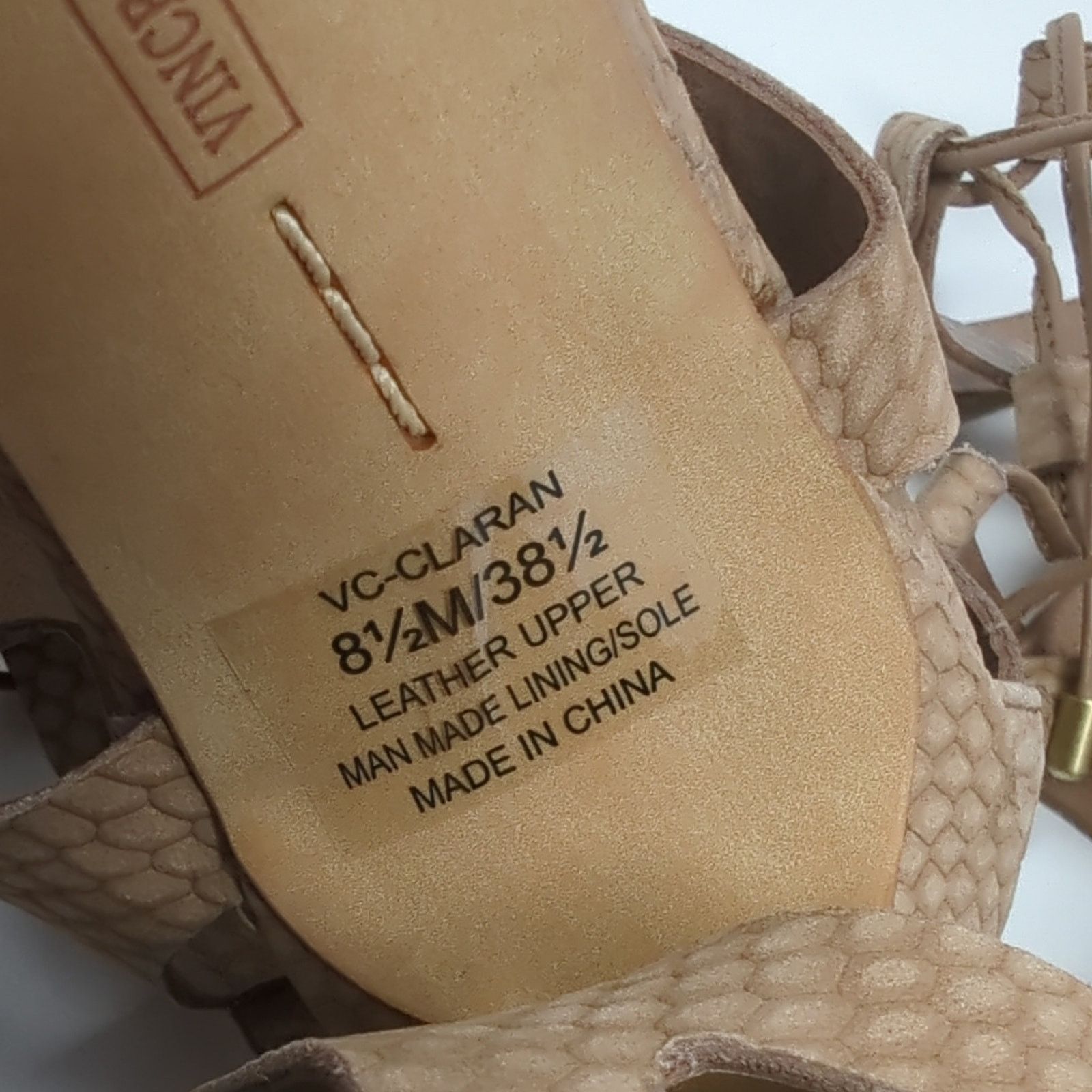 Vince Camuto Vince Camuto Suede Snake Print Leather Heels Womens Size 8.5 Size US 8.5 / IT 38.5 - 9 Thumbnail