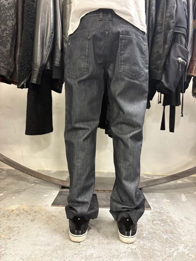 Dolce & Gabbana × Vintage 2000s Dolce & Gabbana Navy Brut Denim Jeans Size US 31 - 4 Thumbnail