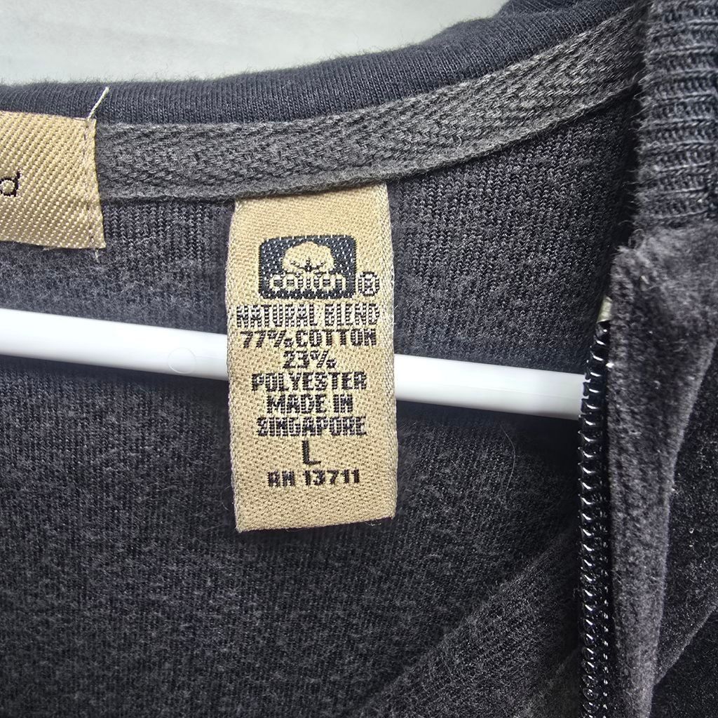 The Unbranded Brand Women's i.e. relaxed Black Velour Full-Zip Hoodie L Size L / US 10 / IT 46 - 3 Thumbnail