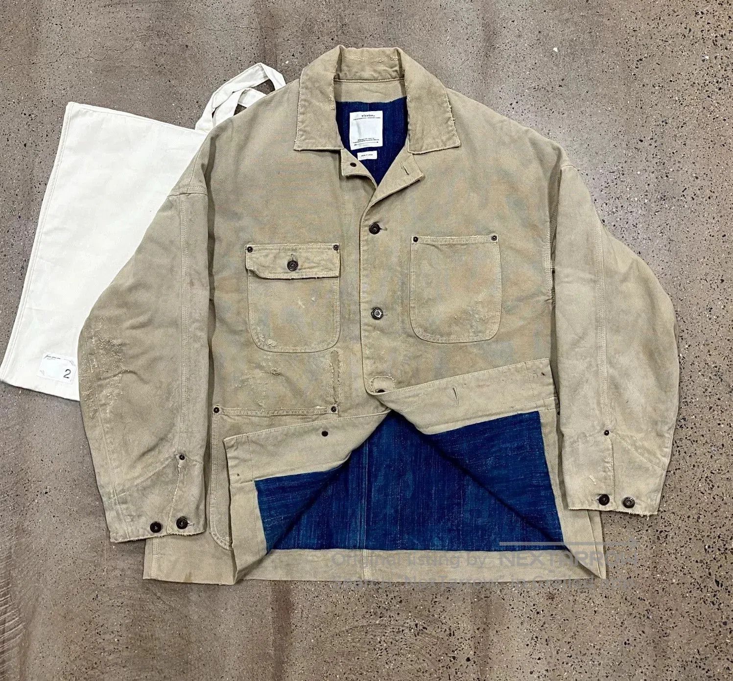 Visvim visvim baker coverall in beige leather-dmc | Grailed