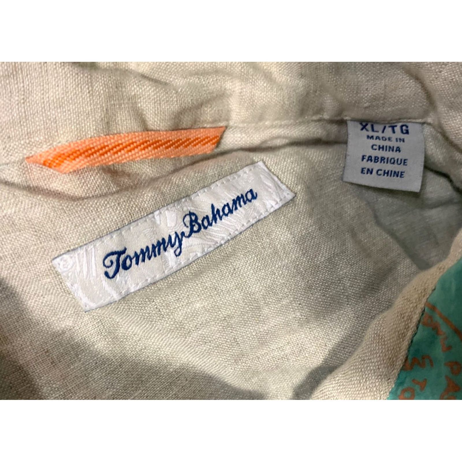 Tommy Bahama Tommy Bahama Mens Relaxed Fit Hawaiian Shirt Multicolor XL Short Sleeve Size US XL / EU 56 / 4 - 4 Thumbnail