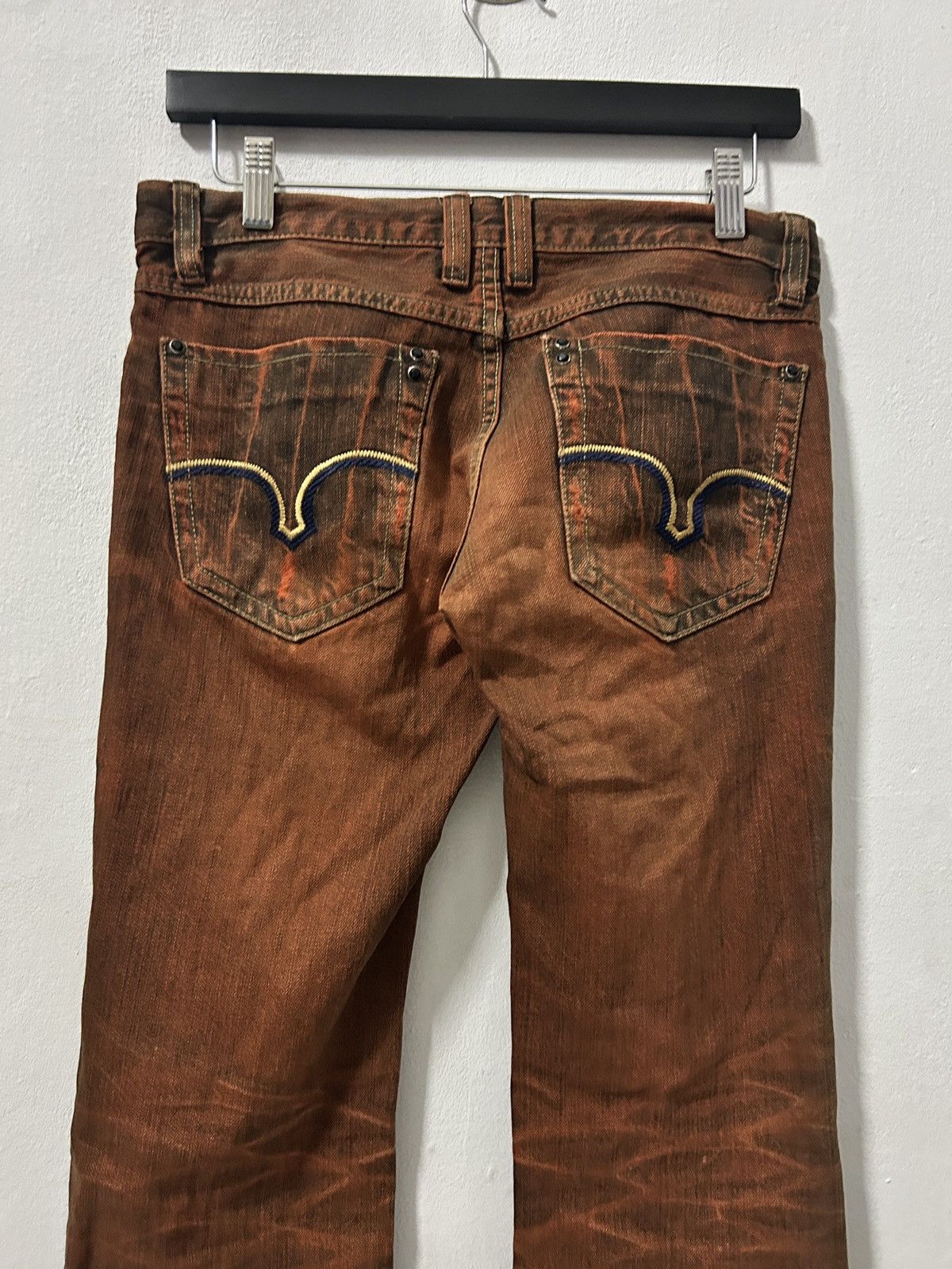 If Six Was Nine Whiskered faded Gasoline blue mudwash punk jeans lgb Size US 29 - 10 Thumbnail