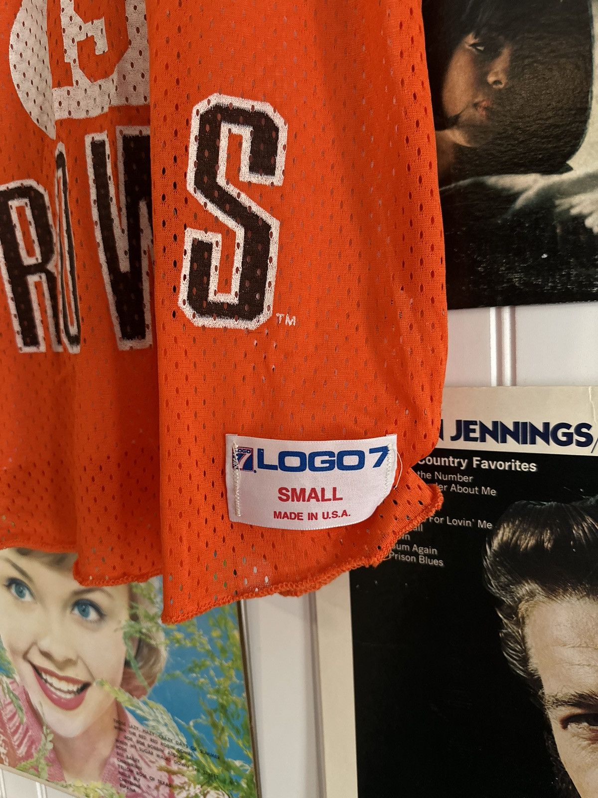 Logo 7 90s Cleveland Browns orange jersey Size US S / EU 44-46 / 1 - 3 Thumbnail