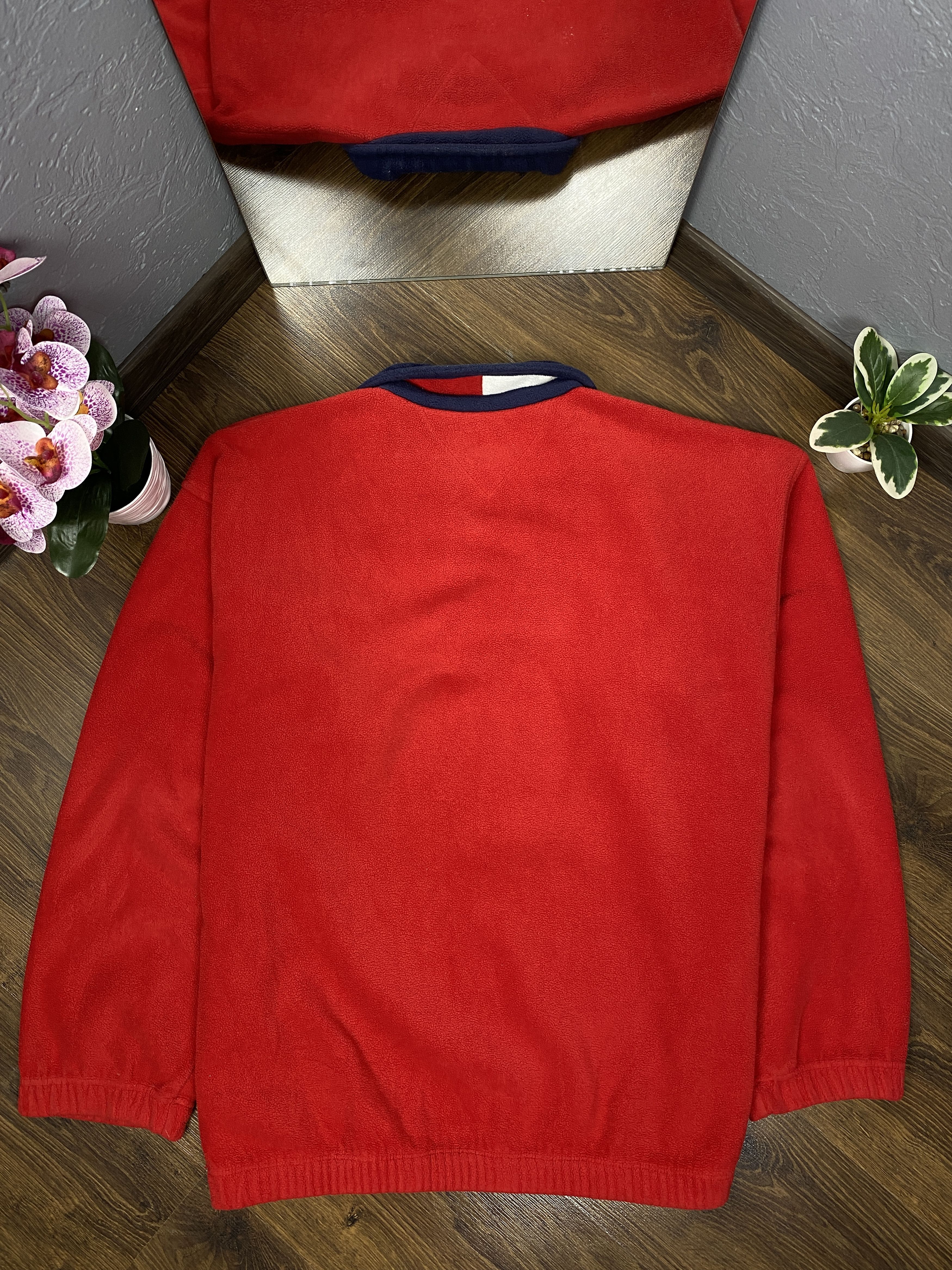 Tommy Hilfiger Tommy Hilfiger Vintage Quarter Zip Fleece Jacket Size US XL / EU 56 / 4 - 9 Thumbnail