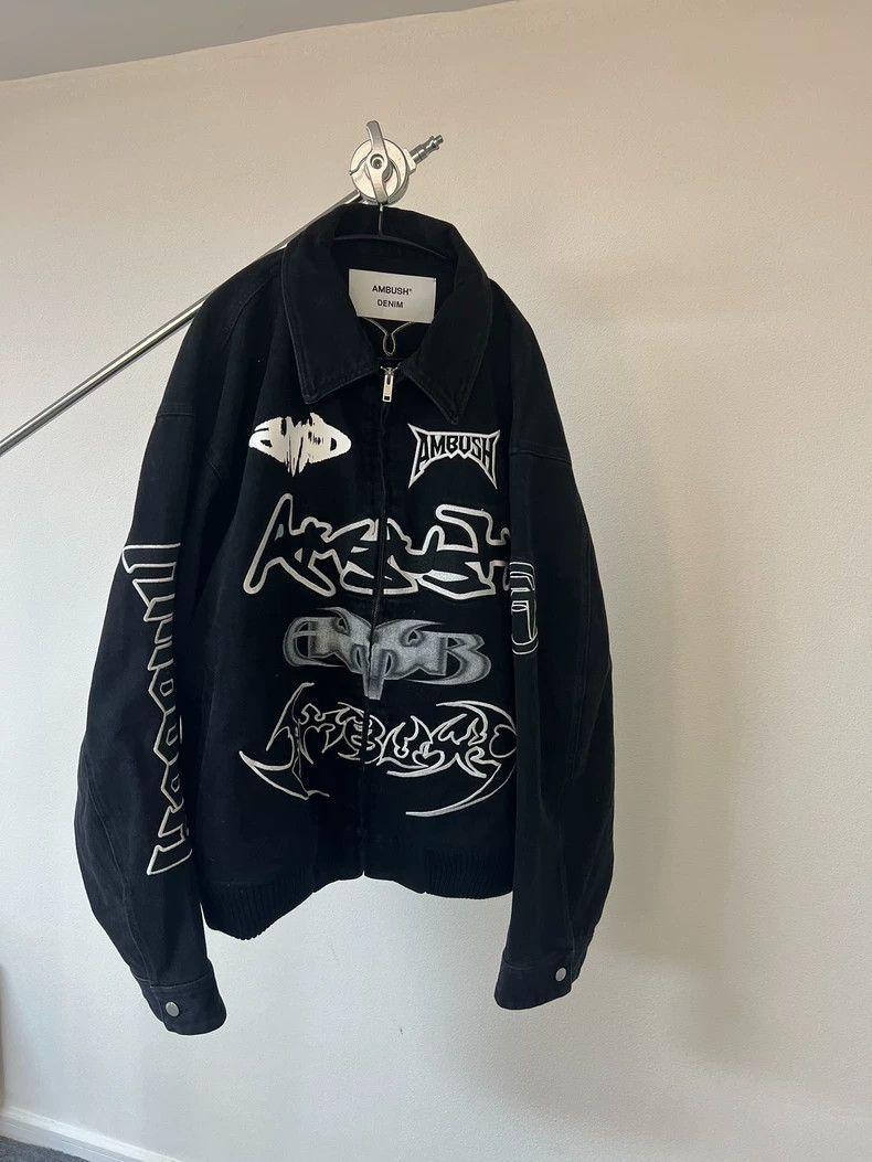 Ambush Design AMBUSH 23 FW New Classic Black Loose Denim Patchwork Bombe Size US XL / EU 56 / 4 - 2 Thumbnail