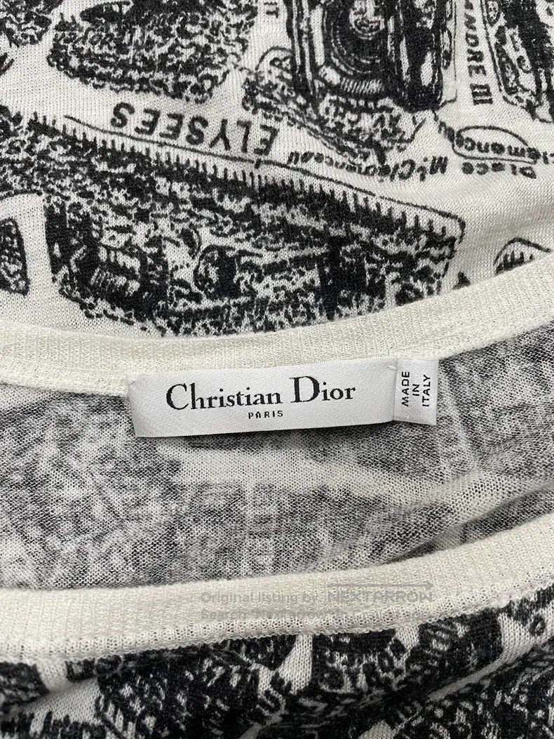Dior Dior Paris map knitted short sleeves Size XS / US 0-2 / IT 36-38 - 4 Thumbnail