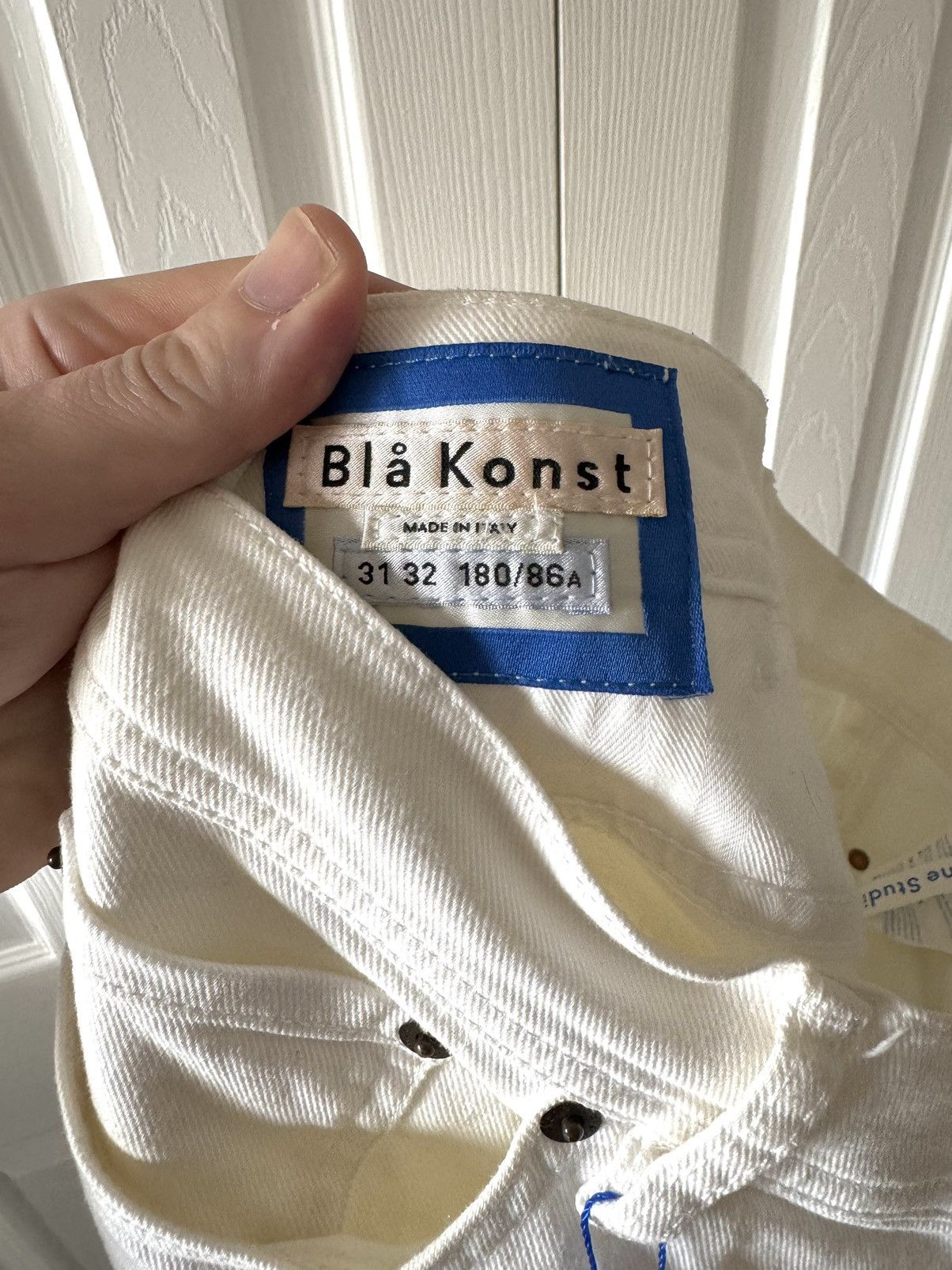 Acne Studios Acne Studios Blå Konst North White Denim Size US 31 - 6 Thumbnail