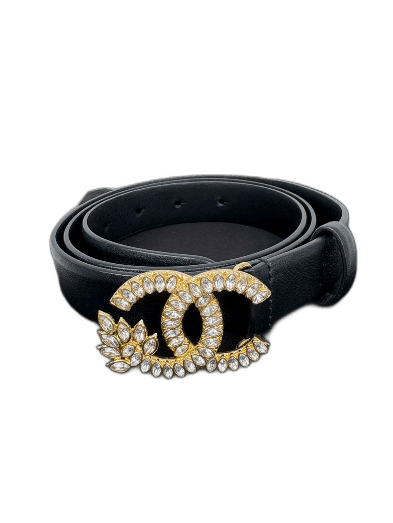 Chanel Chanel Wheat Belt with Rhinestone Buckle Size ONE SIZE - 1 Thumbnail