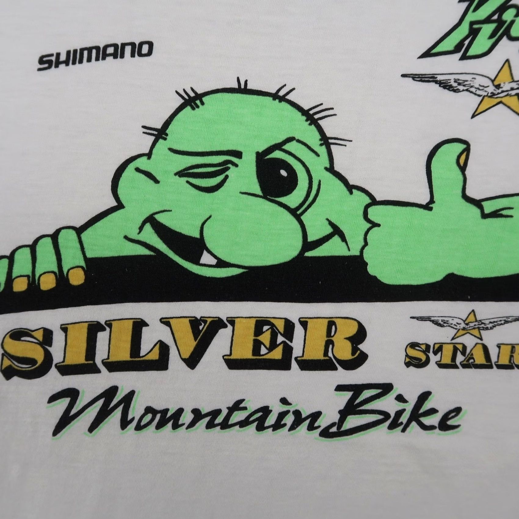 Vintage VINTAGE Shimano Shirt Mens L White 80s Silver Star Mountain Bike Graphic Size US L / EU 52-54 / 3 - 6 Thumbnail