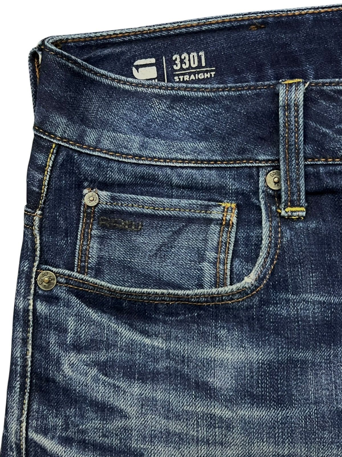 G-Star Vintage G-Star Raw - Faded Wash, Distressed Denim Size US 31 - 8 Thumbnail