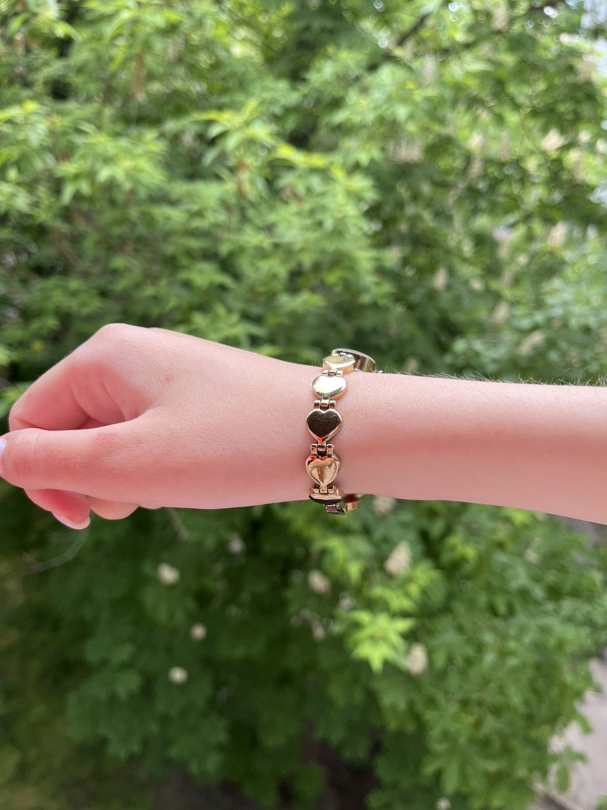 Jewelry × Vintage Vintage Luch Watch with Heart Bracelet Size ONE SIZE - 16 Thumbnail