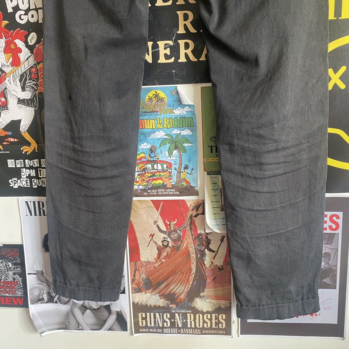 Vintage Vintage Dickies Faded Black Chino Pants Size US 33 - 7 Thumbnail