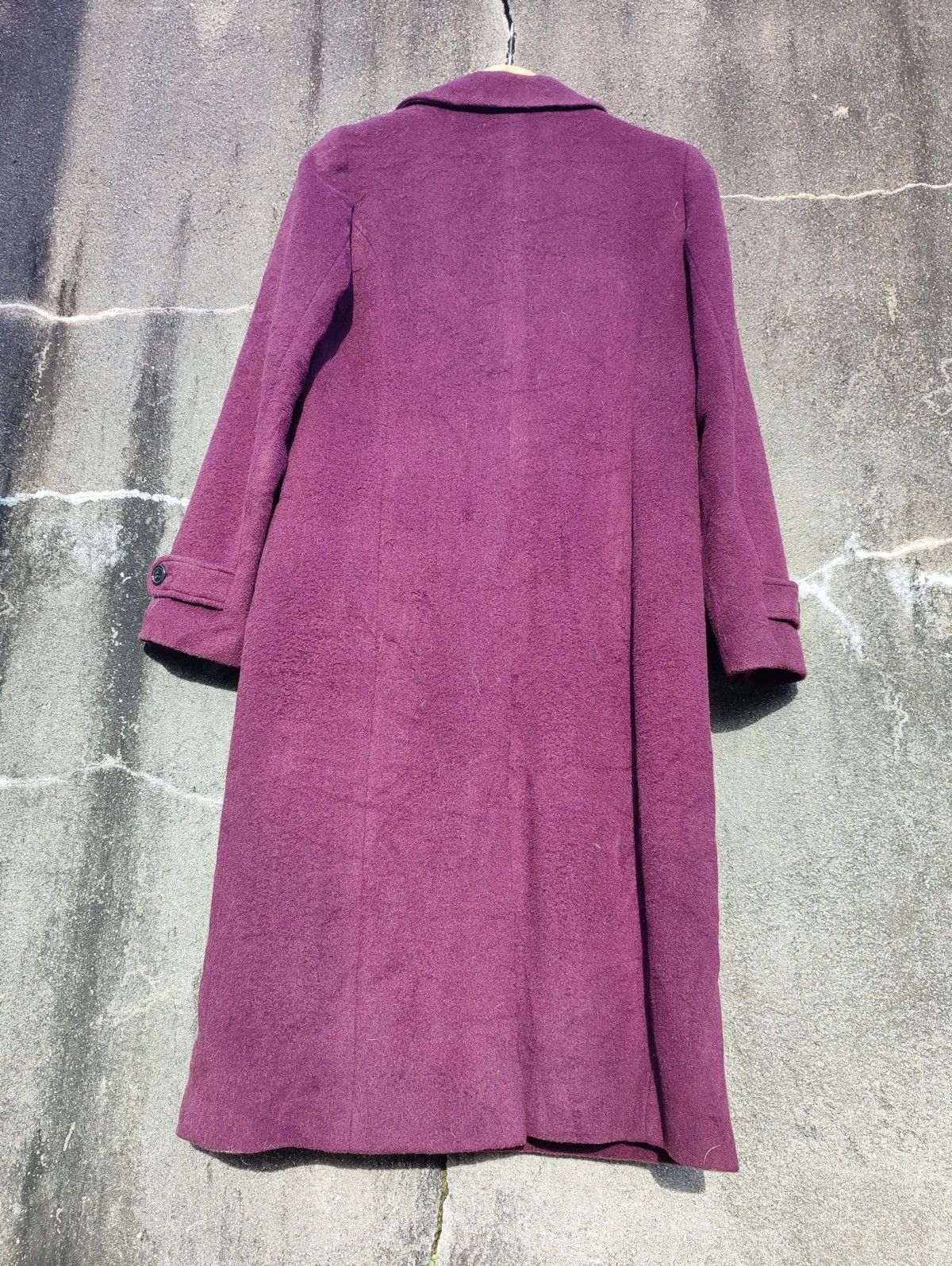 Issey Miyake I.S. sunao kuwahara Plum Wool Long Coat Avant-Garde Japanese Size S / US 4 / IT 40 - 9 Thumbnail