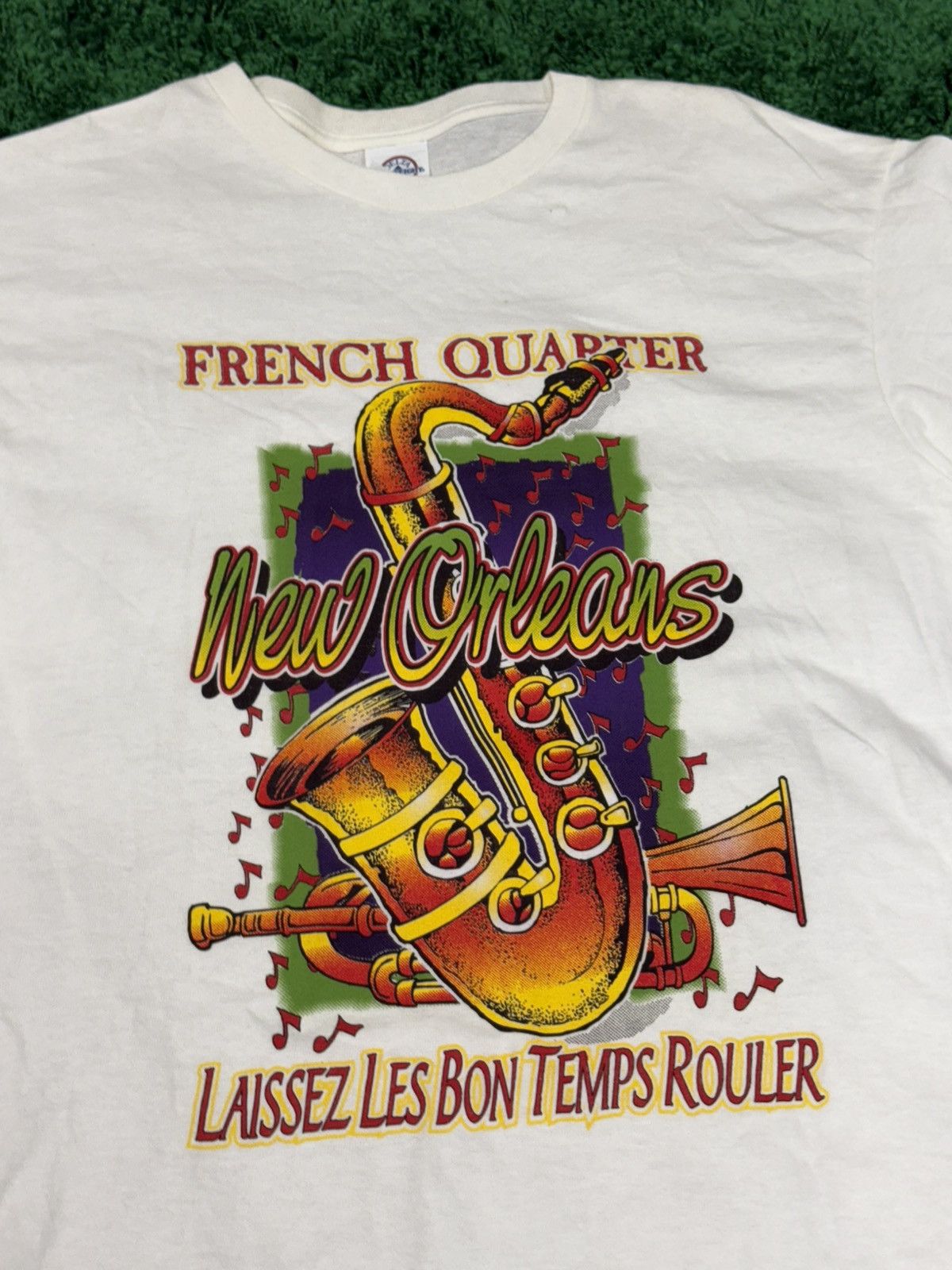 Vintage New Orleans French Quarter Tee White Delta Pro Weight Medium Size US M / EU 48-50 / 2 - 2 Thumbnail