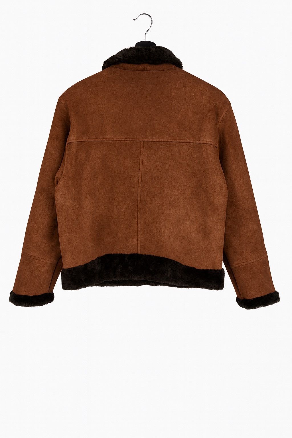 Vintage Vintage Italian Shearling Jacket by Teodem – Brown Suede Size US M / EU 48-50 / 2 - 2 Thumbnail