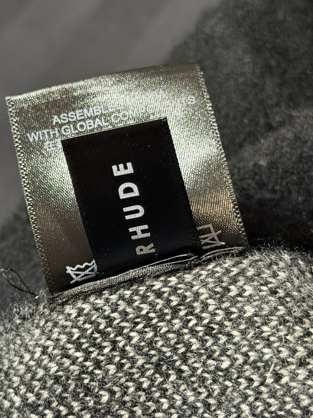 Rhude Authentic Rhude SS22 Knit Logo Shorts - Black/Creme - Size M Size US 32 / EU 48 - 8 Thumbnail