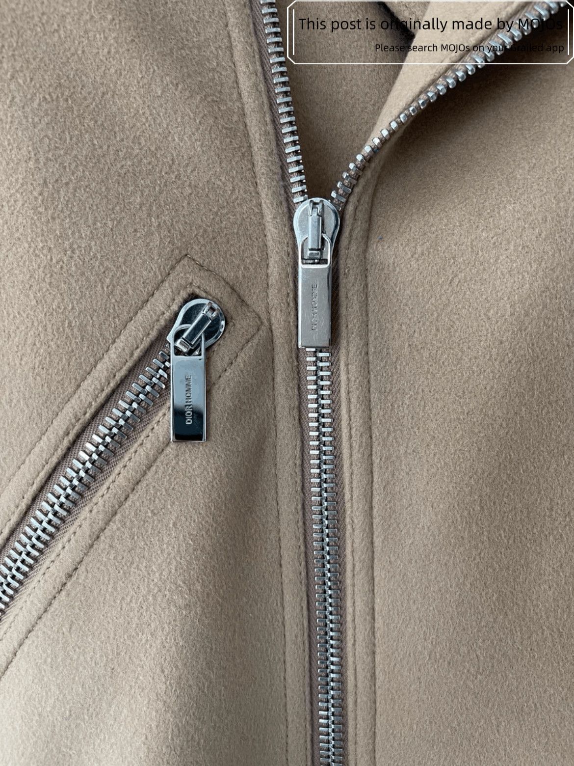 Dior Sz 44 Dior Homme 18AW Multi Zip Wool Coat Size US S / EU 44-46 / 1 - 3 Thumbnail