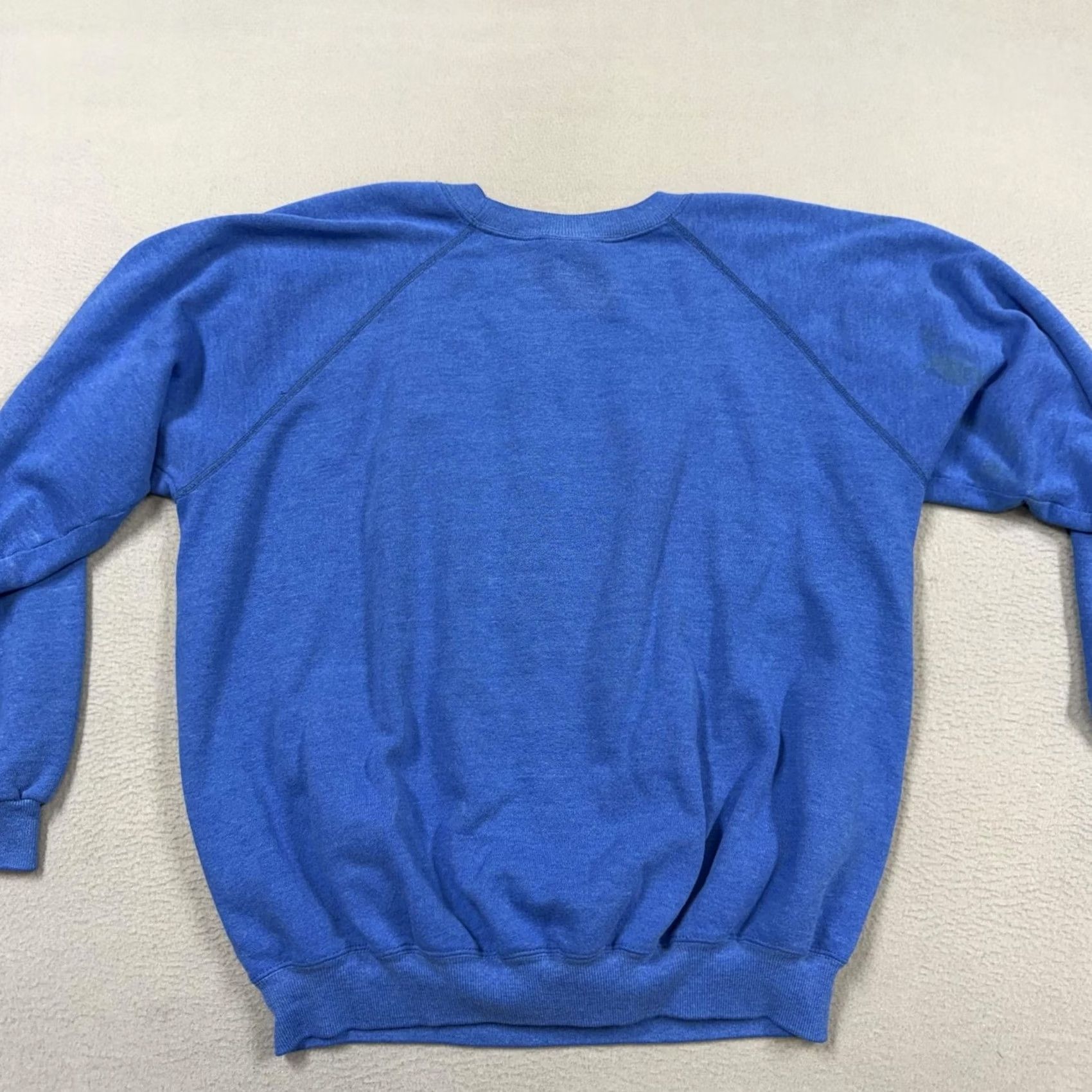 Vintage Hanes Sweatshirt Mens 1XL Blue Fleece Crewneck Sagamore Bolton Landing NY, Men's — image 4 of 6