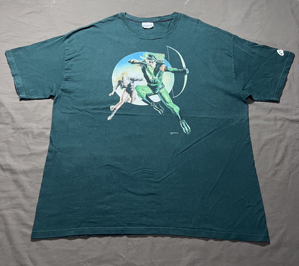 DC Comics Vintage Y2K Green Arrow and Black Canary Tee 2XL Oversized Size US XXL / EU 58 / 5 - 2 Thumbnail