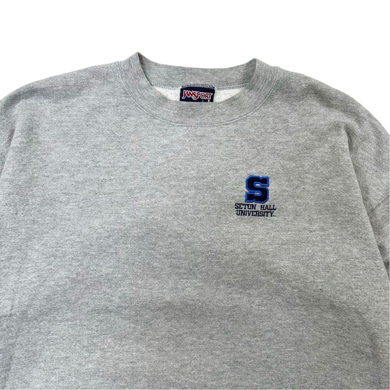 Vintage Vintage 90s Seton Hall University Patch College Sweater Size US XL / EU 56 / 4 - 2 Thumbnail