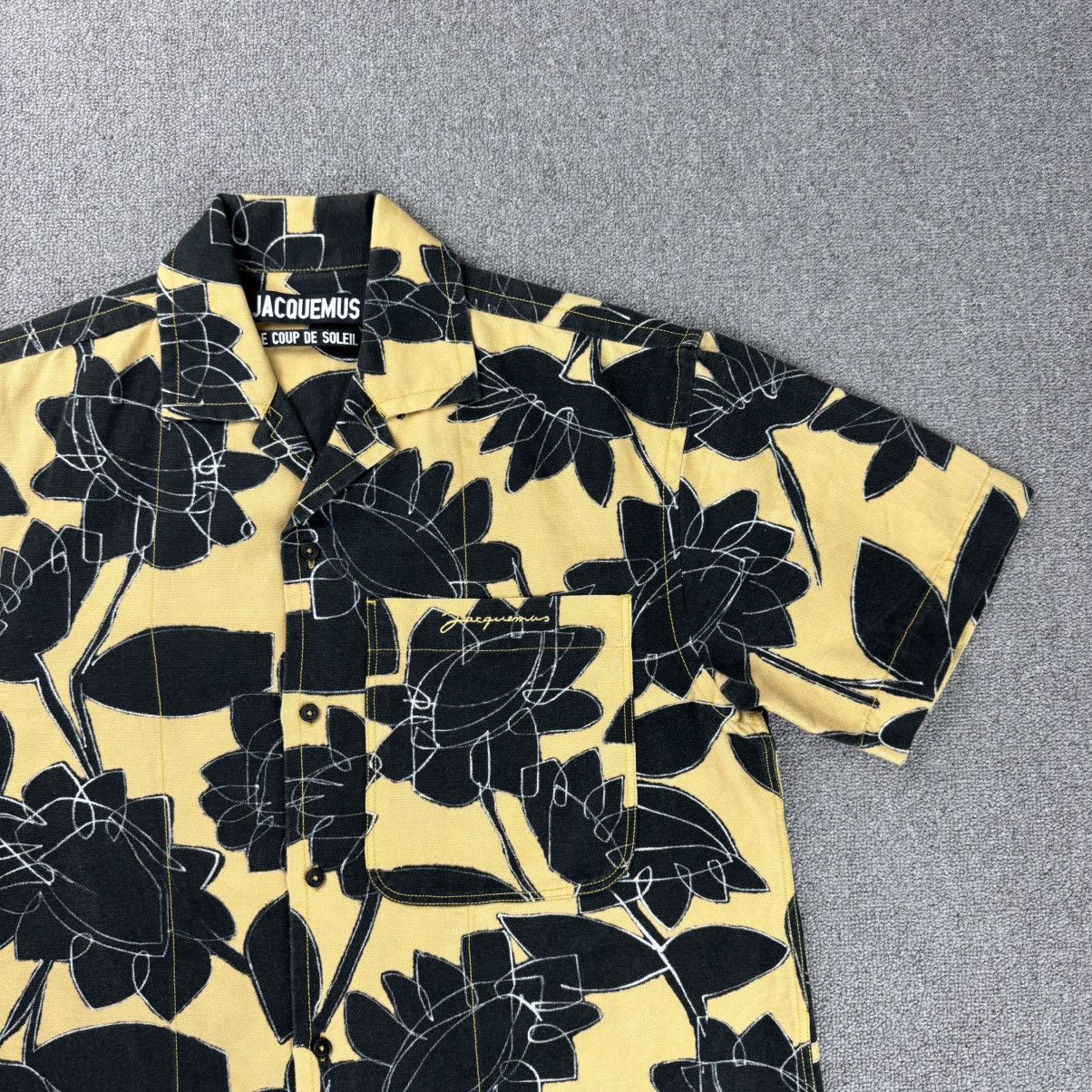 Jacquemus Jacquemus - Jean Camp Collar Printed Blended Shirt Size US S / EU 44-46 / 1 - 3 Thumbnail