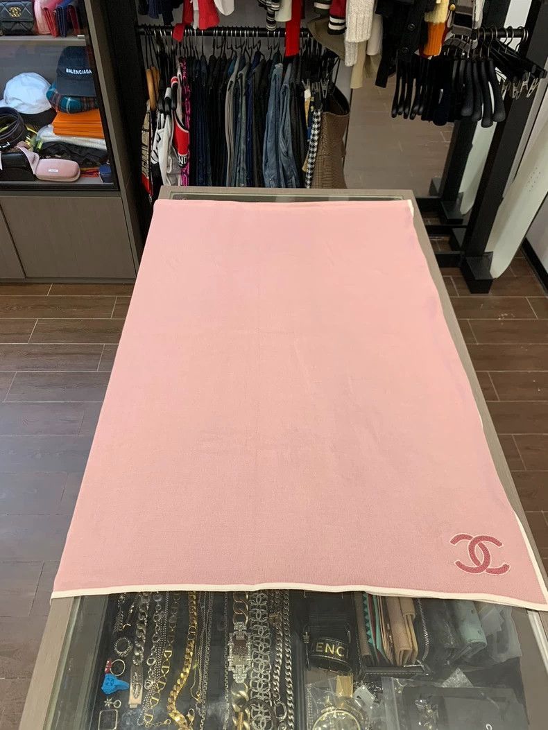 Chanel Chanel Pink Double C Silk Scarf Size ONE SIZE - 2 Thumbnail