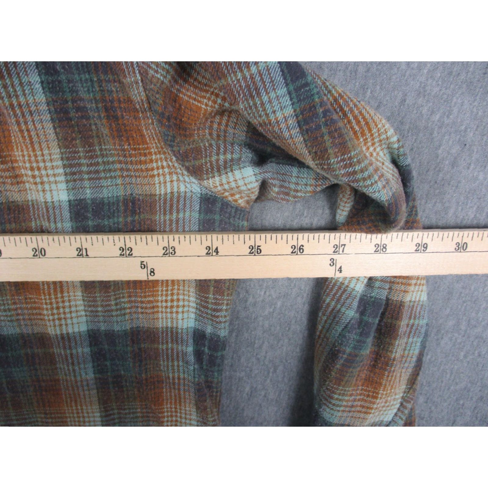 Vintage Woolrich Shirt Mens Large Orange Green Plaid Flannel Button Down Long Sleeve Size US L / EU 52-54 / 3 - 7 Thumbnail