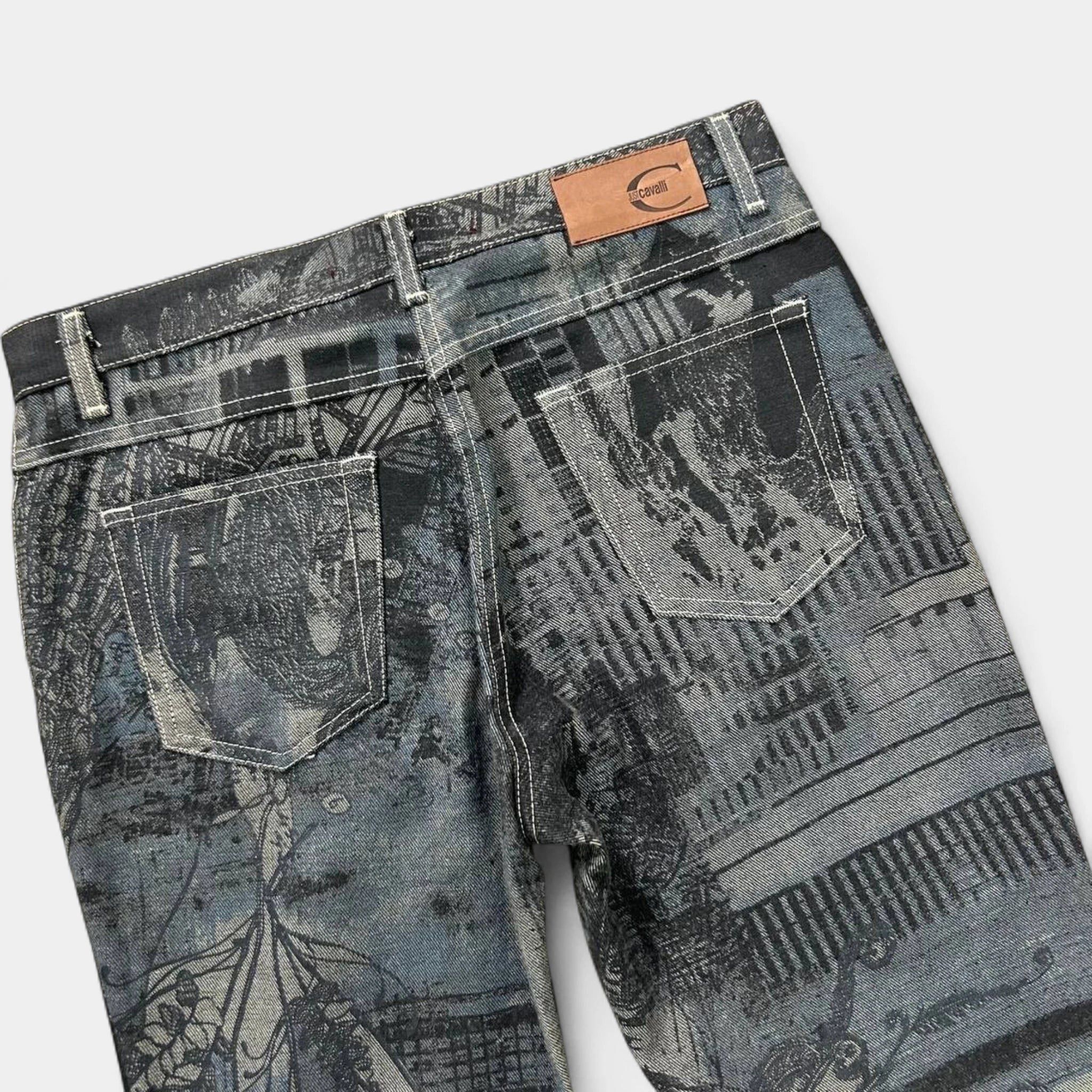 Just Cavalli Just Cavalli 2000's City Pattern Black Pants Size 28" / US 6 / IT 42 - 5 Thumbnail