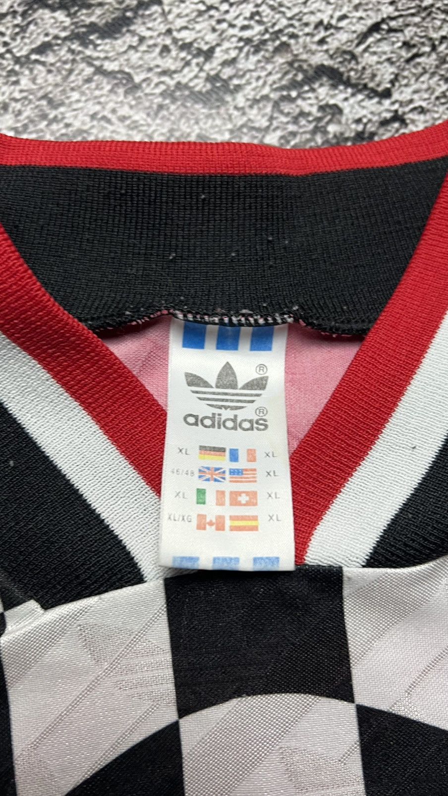 Adidas 1994 Matchworn⁉️Giorgi Chikhradze Georgia adidas jersey Size US XL / EU 56 / 4 - 10 Thumbnail