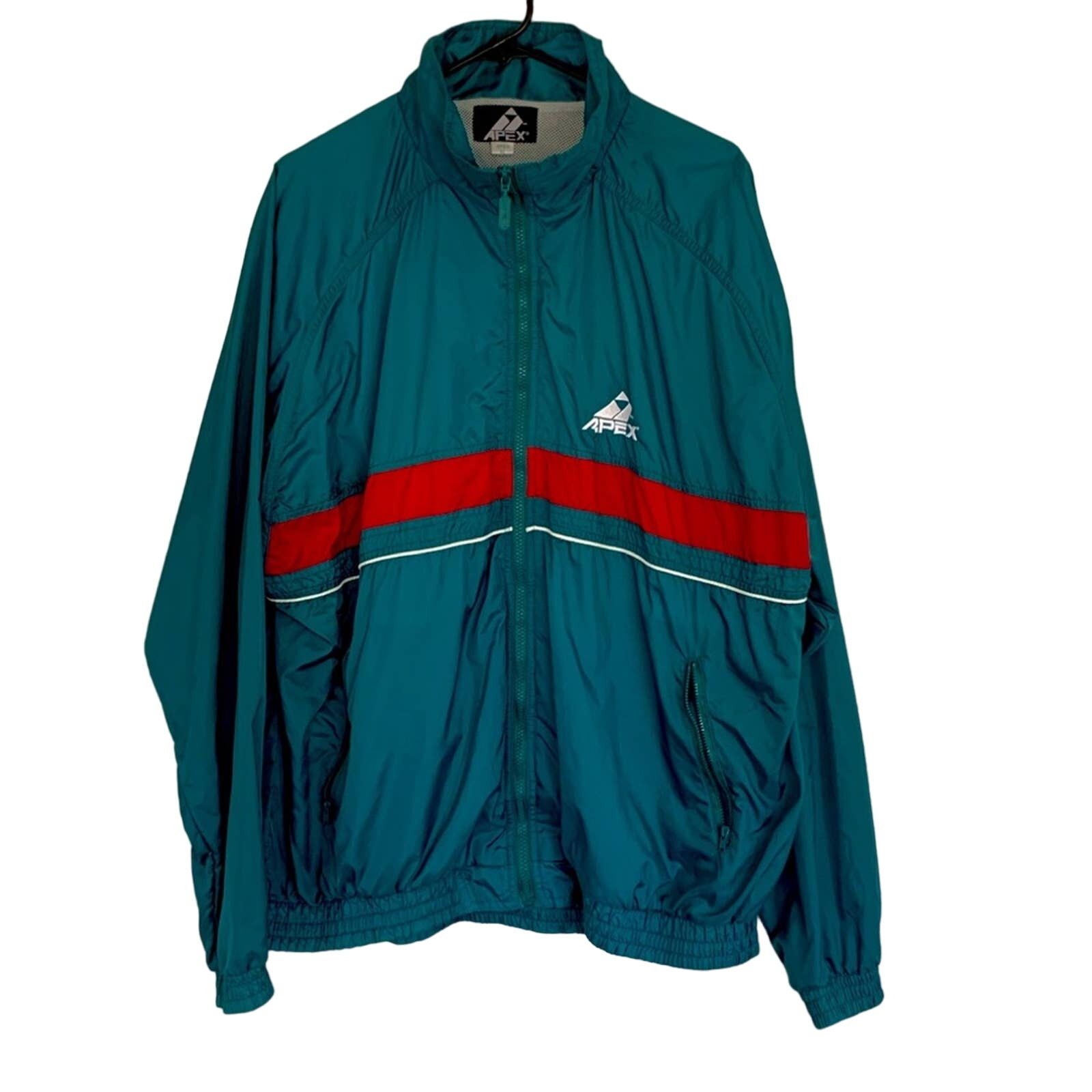 Apex VINTAGE APEX 90’S MENS WINDBREAKER JACKET SIZE XL CLEAN Size US XL / EU 56 / 4 - 1 Thumbnail