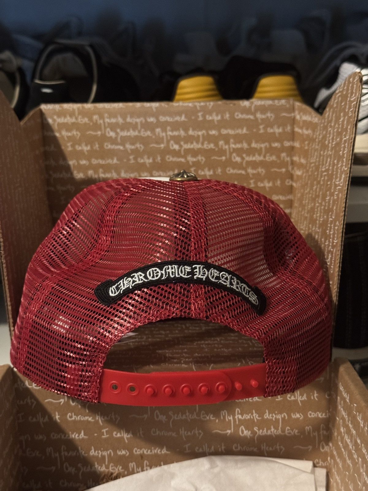 Chrome Hearts Chrome Hearts Trucker Hat King Taco Red Size ONE SIZE - 5 Thumbnail