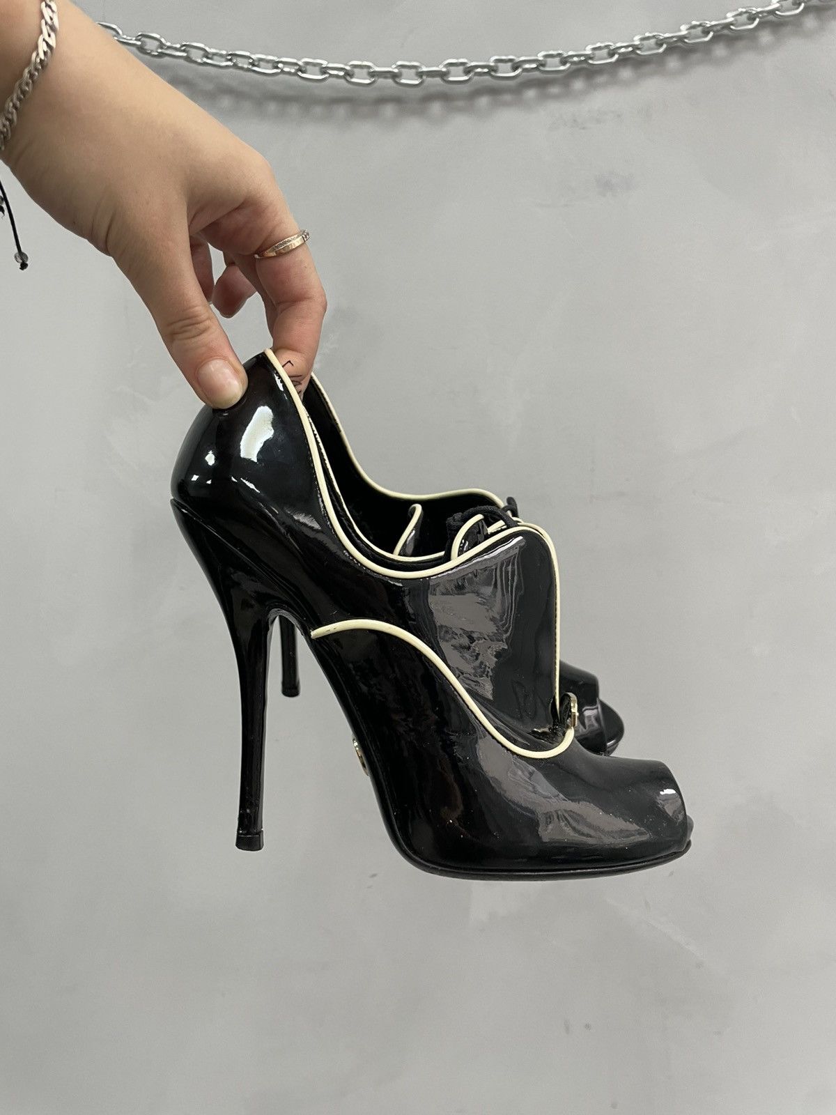 Gucci Rare Gucci heel 2000s leather boots shoes 👞 Size US 6 / IT 36 - 2 Thumbnail