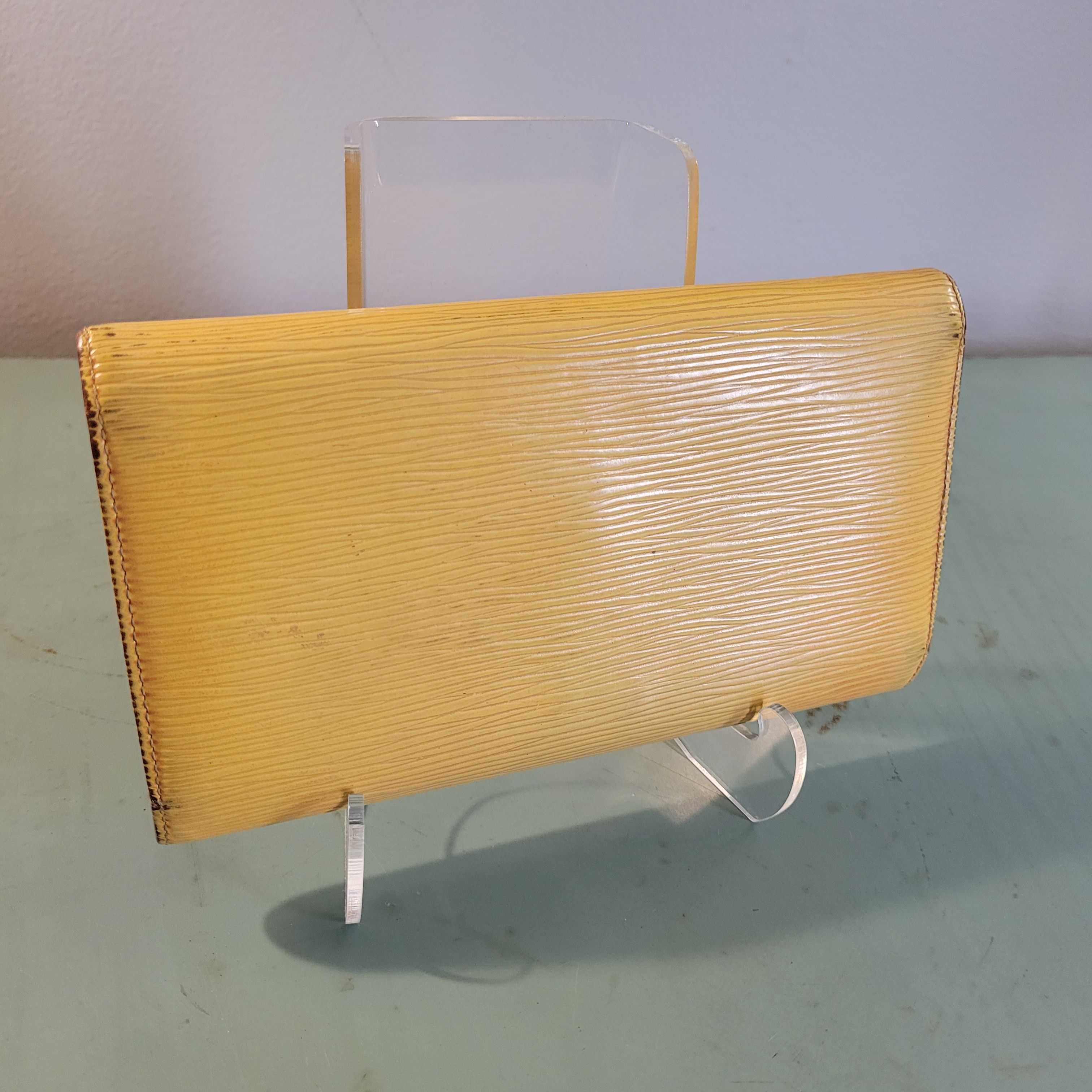 Louis Vuitton LV Epi Long Wallet Yellow and Purple International Size ONE SIZE - 3 Thumbnail