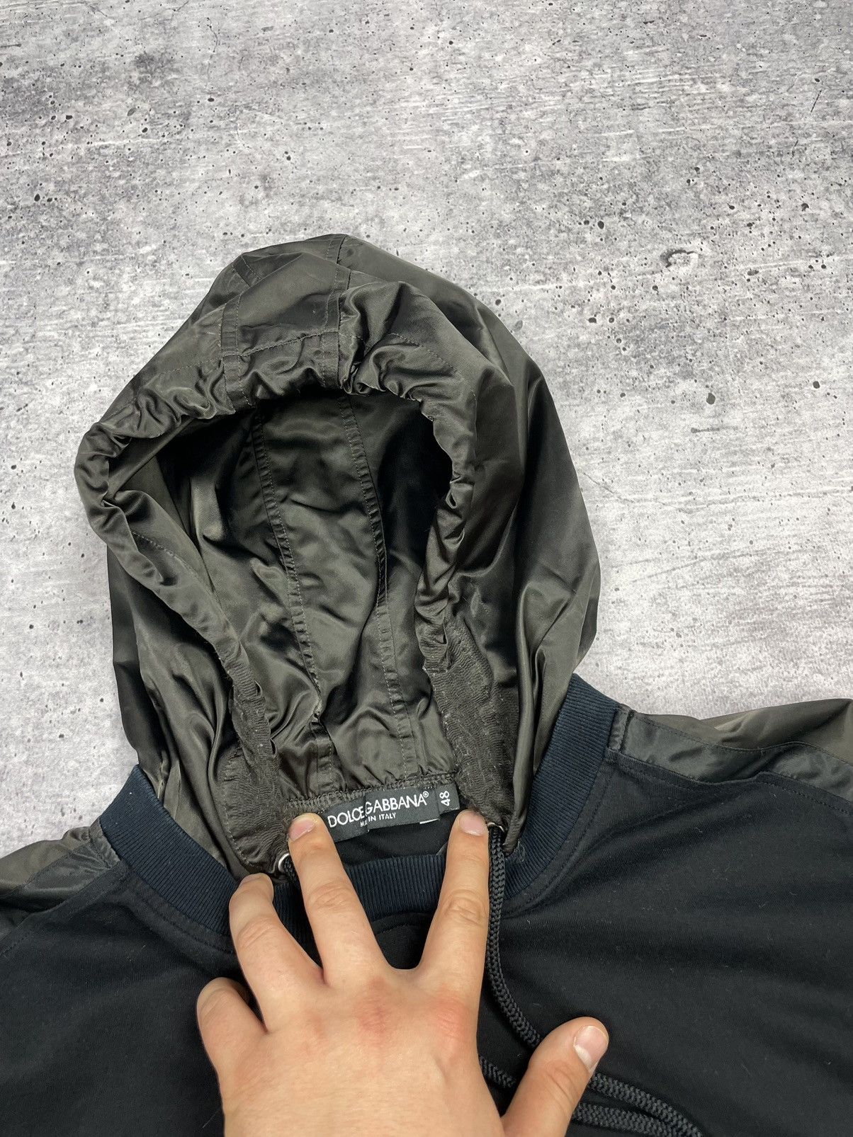 Designer × Dolce & Gabbana Vintage Dolce&Gabbana Blue Big Logo Boxe Nylon Luxury Hoodie Size US M / EU 48-50 / 2 - 8 Thumbnail