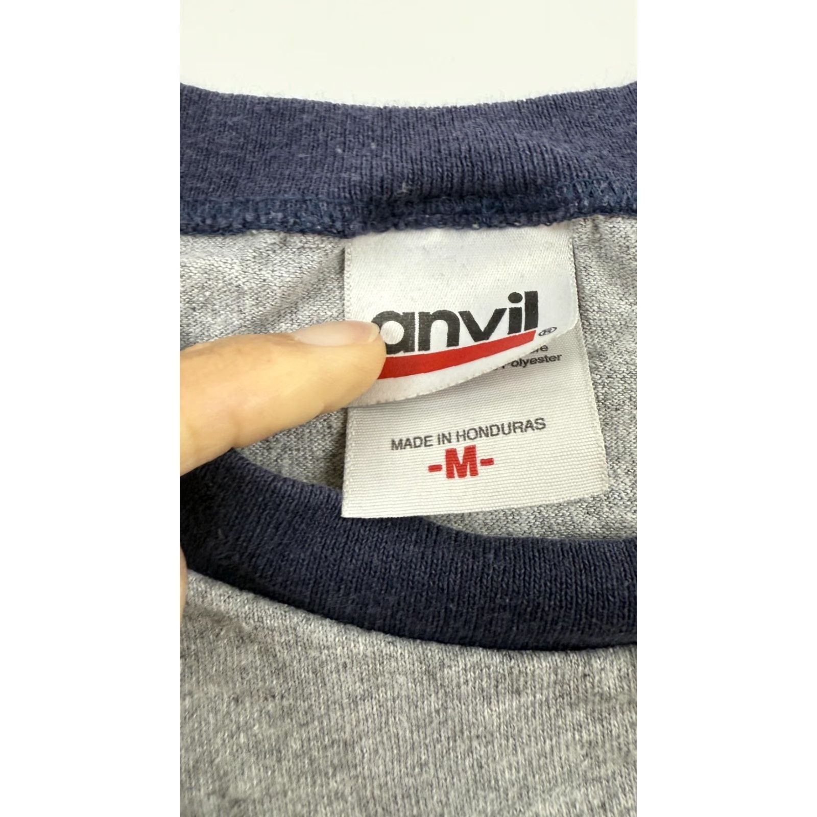 Anvil Lady A Shirt Adult Medium Gray Blue 3/4 Sleeve Raglan Graphic Band Tour Size US M / EU 48-50 / 2 - 5 Thumbnail