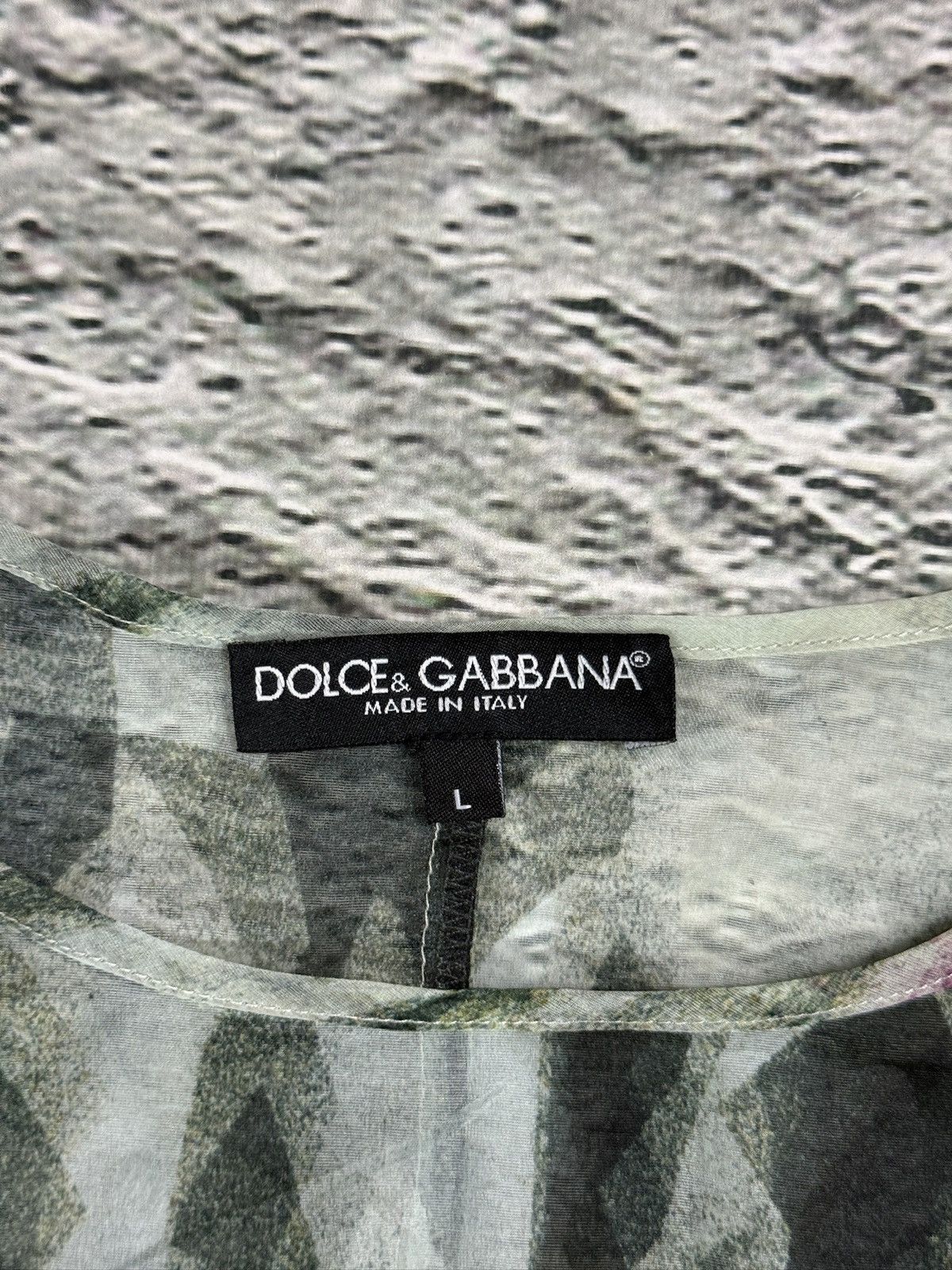 Dolce & Gabbana Dolce & Gabbana Mesh top silk Printed dress Size S / US 4 / IT 40 - 3 Thumbnail