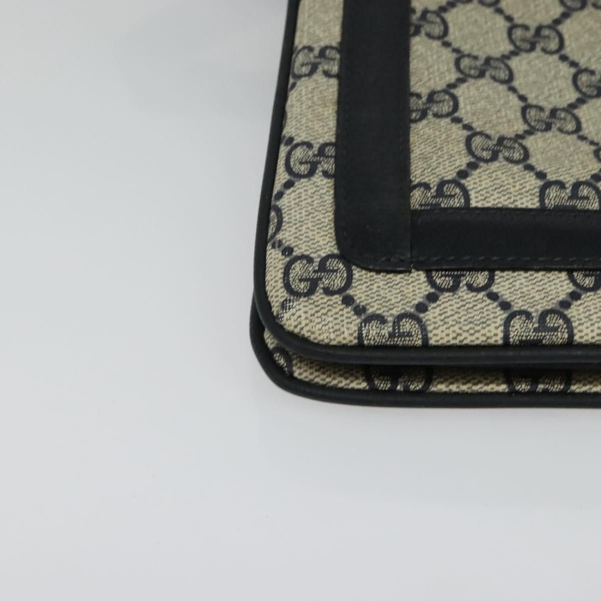 Gucci GUCCI GG Supreme Sherry Line Shoulder Bag Pvc Navy Gold 41 Size ONE SIZE - 10 Thumbnail