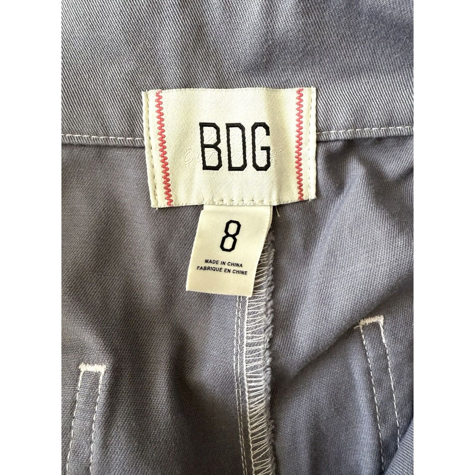 Bdg BDG Jeans Women Baggy Wide Leg Cargo 8 32x31 Purple 90s Grunge Hip Hop London Cargo Pocket Zipper Button Denim Clothing Girl Womens Jeans Size 30" / US 8 / IT 44 - 3 Thumbnail