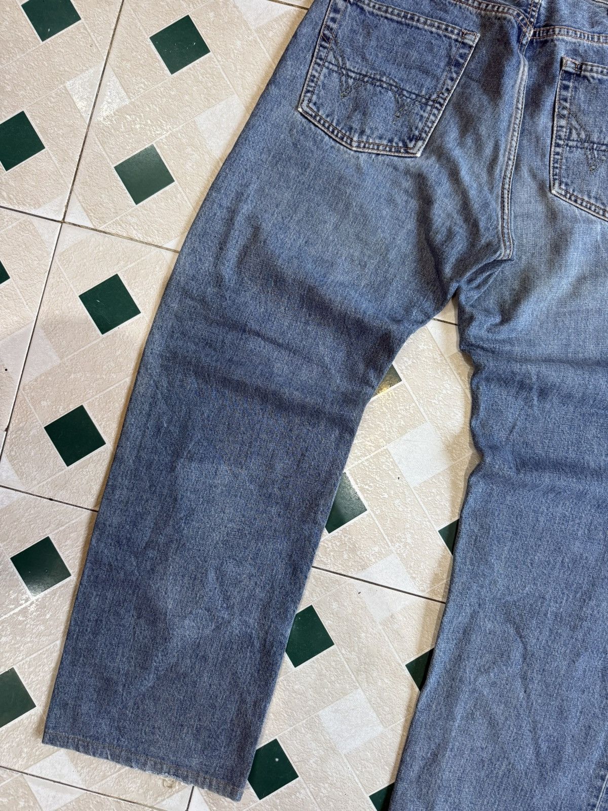 Edwin × Vintage 90’s EDWIN 505X RARE POCKET LOGO JAPANESE BRAND Y2K PANTS Size US 31 - 3 Thumbnail