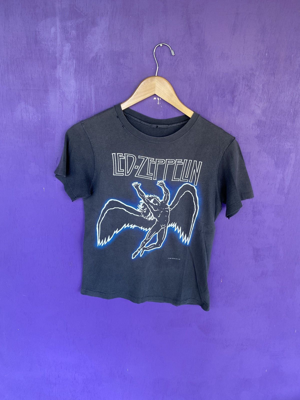 Band Tees Vintage 1984 Led Zeppelin faded tour tee Size US S / EU 44-46 / 1 - 1 Thumbnail