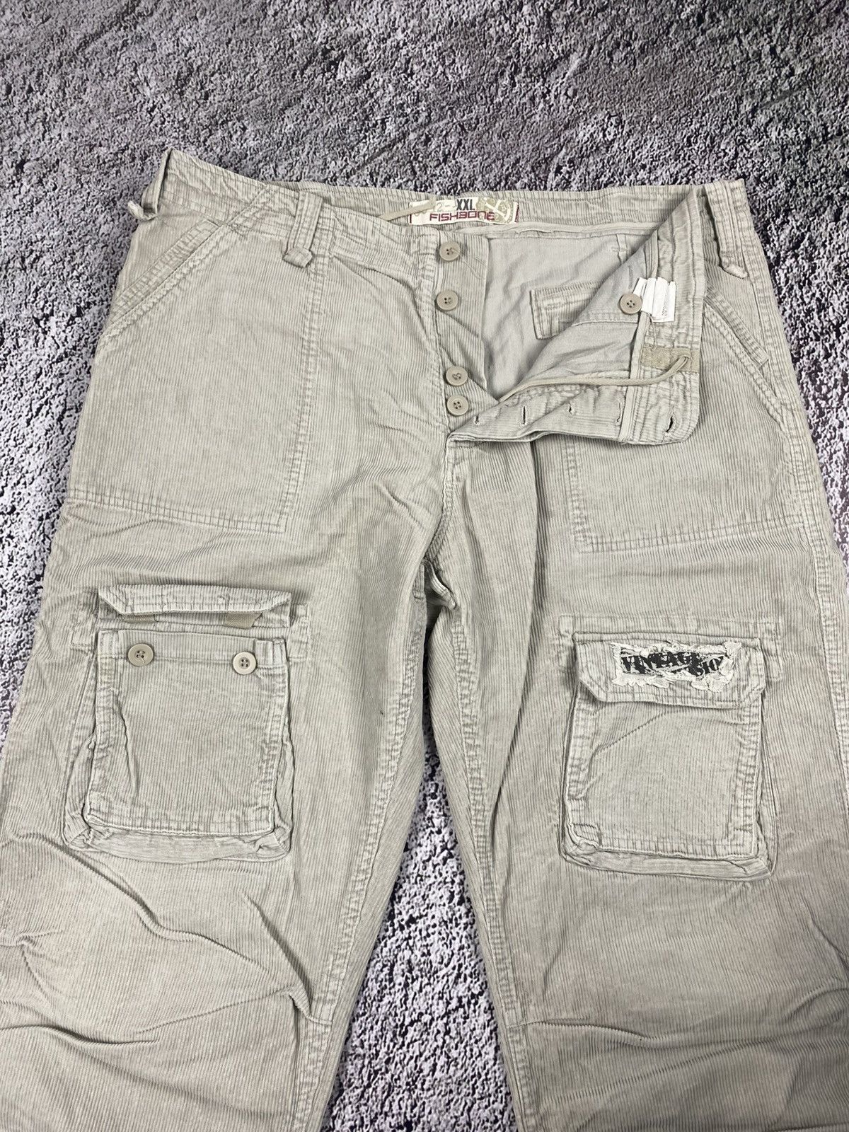 Vintage Vintage Y2K wide corduroy cargo pants outdoor style 00s Size US 38 / EU 54 - 3 Thumbnail
