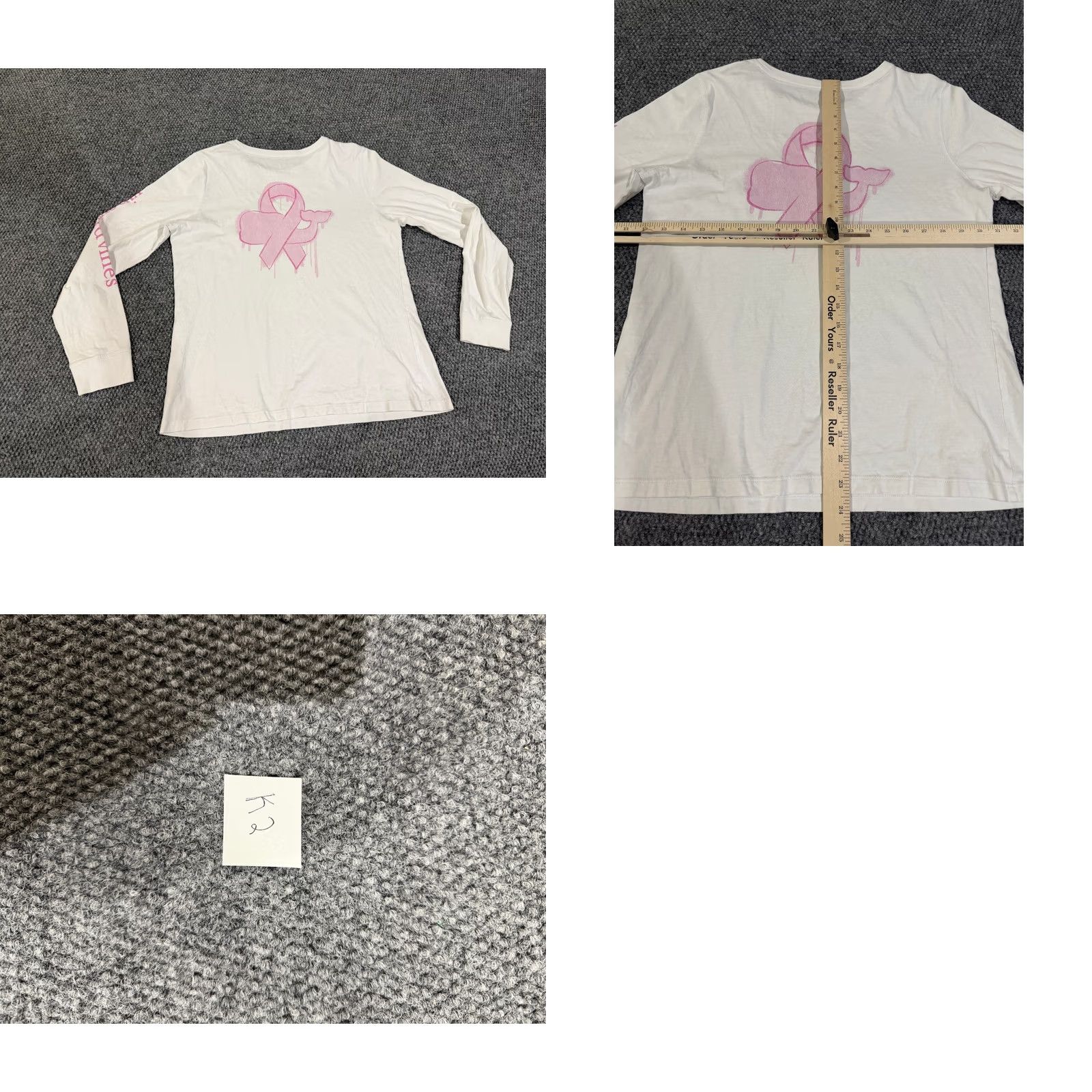Vineyard Vines Vineyard Vines T Shirt Womens Medium White Long Sleeve Pocket Logo Casual Womens Regular Size M / US 6-8 / IT 42-44 - 8 Thumbnail