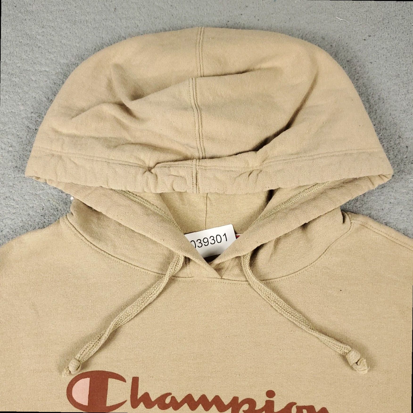 Champion Champion Beige Pullover Hoodie Sweatshirt Womens Medium Cotton Blend Size M / US 6-8 / IT 42-44 - 3 Thumbnail