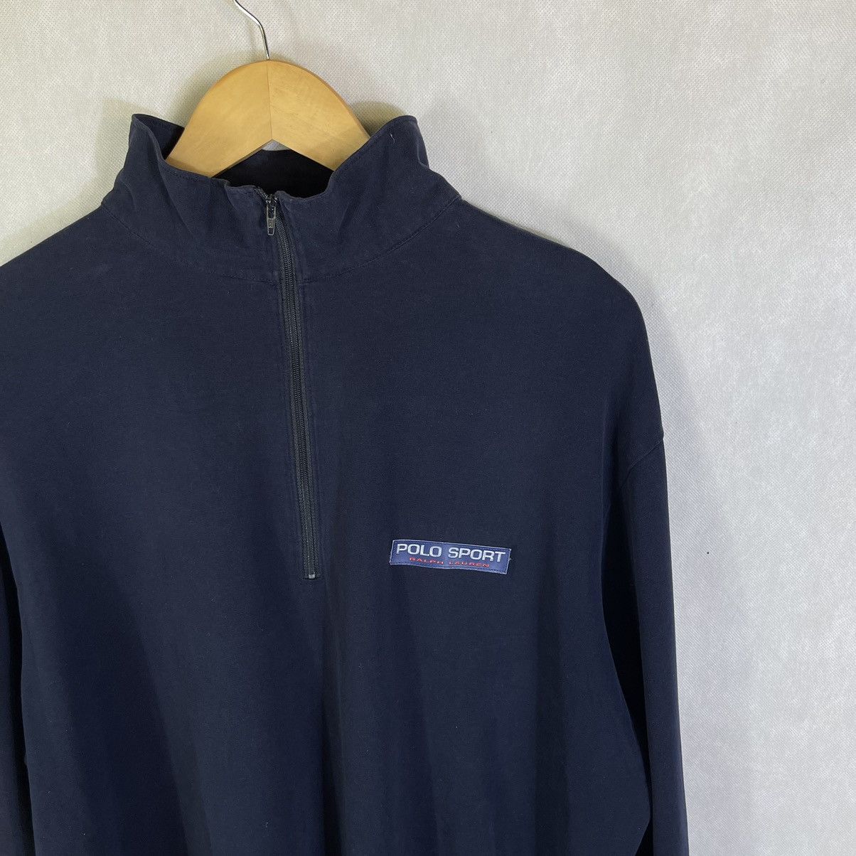 Polo Ralph Lauren × Vintage Vintage 90s Polo Sport Half Zipper Mockneck Shirt Size US XL / EU 56 / 4 - 8 Thumbnail